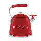 BOUILLOIRE SIFFLANTE 2.3L ROUGE-Smeg