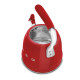 BOUILLOIRE SIFFLANTE 2.3L ROUGE-Smeg