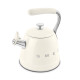 BOUILLOIRE SIFFLANTE 2.3L  CREME-Smeg