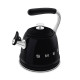 BOUILLOIRE SIFFLANTE 2.3L NOIR-Smeg