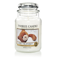 Bougie parfumée grande jarre Yankee Candle COUVERTURE DOUCE