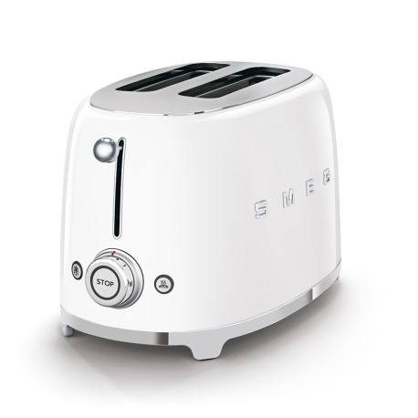 TOASTER 2 TRANCHES ANNÉES 50 BLANC BRILLANT-Smeg