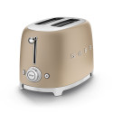 TOASTER 2 TRANCHES ANNÉES 50 OR MAT-Smeg