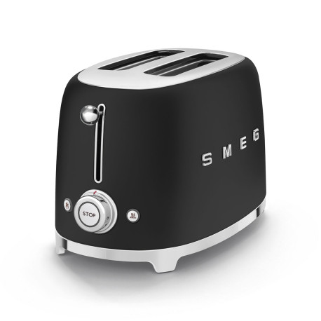 TOASTER 2 TRANCHES ANNÉE 50 NOIR MAT-Smeg