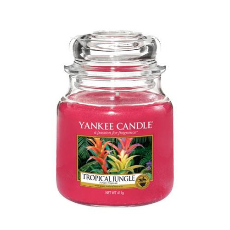 Bougie parfumée moyenne jarre Yankee Candle JUNGLE TROPICALE