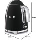 BOUILLOIRE ANNÉE 50 1.7L NOIR -Smeg 