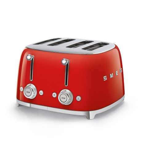 TOASTER 4 TRANCHES ROUGE-Smeg
