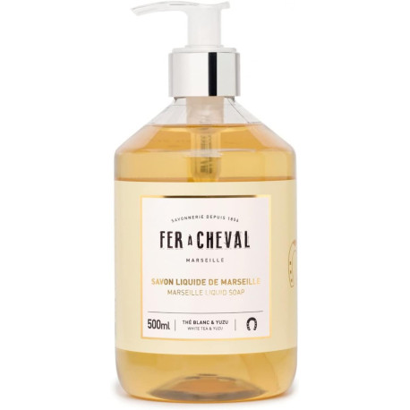 SAVON LIQUIDE PARFUMÉ THE BLANC & YUZU Fer a Cheval