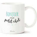 MUG BONJOUR MON P'TIT CHAT BLEU
