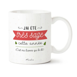 MUG J'AI ETE TRES SAGE CETTE ANNEE
