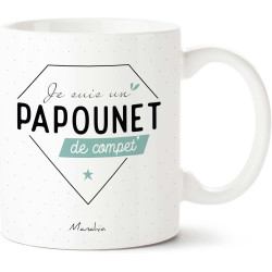 MUG personnalisé JE SUIS UN PAPOUNET DE COMPET