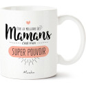 Mug personnalisé MAMAN SUPER POUVOIR