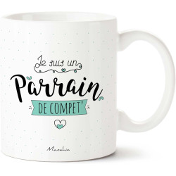 MUG personnalisé JE SUIS UN PARRAIN DE COMPET