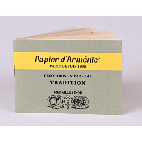 Carnet Papier d’Arménie Tradition, encens parfumé classique, purification de l’air et ambiance chaleureuse