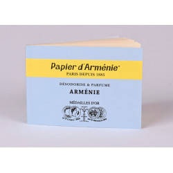Carnet Papier d’Arménie Bleu, encens parfumé relaxant, notes fraîches pour cocooning et détente