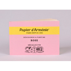Carnet Papier d’Arménie Rose, encens parfumé doux et floral, crée une atmosphère apaisante et conviviale