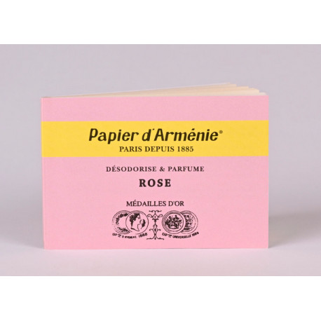 Carnet Papier d’Arménie Rose, encens parfumé doux et floral, crée une atmosphère apaisante et conviviale