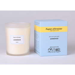 Bougie Papier d’Arménie Bleu, fragrance fraîche et relaxante, idéale pour cocooning et détente