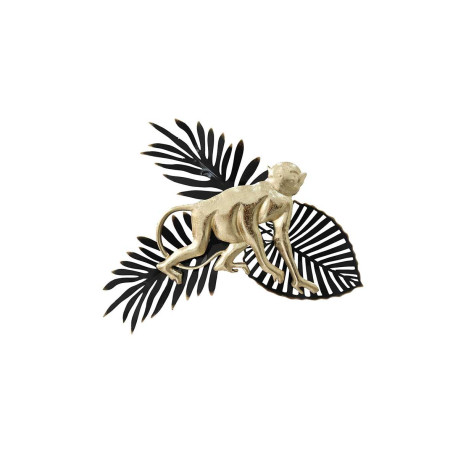 FEUILLAGE SINGE NOIR/OR