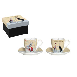 COFFRET 2 TASSES EXPRESSO CATTUCCINO