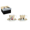 COFFRET 2 TASSES EXPRESSO CATTUCCINO