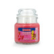 Bougie Haribo Strawberry Happiness en petite jarre, parfum sucré et fruité pour une ambiance joyeuse.