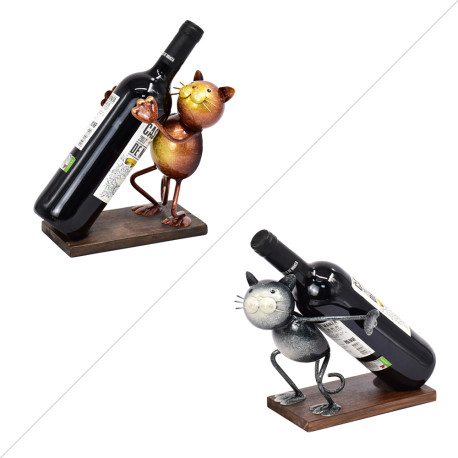 PORTE BOUTEILLE CHAT