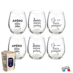 PACK DE 6 VERRES