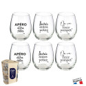 PACK DE 6 VERRES