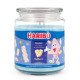 Bougie Haribo Fluffy Clouds en grande jarre, parfum léger et gourmand pour une ambiance douce et réconfortante.