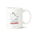 MUG JE PRENDS LA VIE COTE PAILLETTES