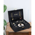 COFFRET A BIJOUX LOUISE VELOURS NOIR