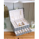 COFFRET A BIJOUX DENISE PIED DE POULE NOIR