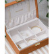 COFFRET A BIJOUX LOUISE VELOURS CAMEL