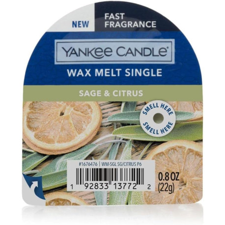Fondant parfumé Yankee Candle SAUGE & AGRUMES