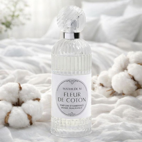 Vaporisateur Mathilde M Fleur de Coton 100 ml – parfum d’ambiance frais et délicat