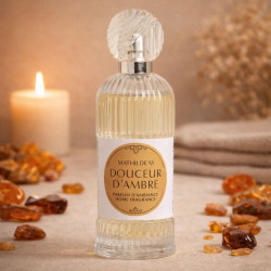 Vaporisateur Mathilde M Douceur d’Ambre 100 ml – parfum d’ambiance chaud et enveloppant