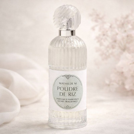 Vaporisateur Mathilde M Poudre de Riz 100 ml – parfum d’ambiance doux et poudré