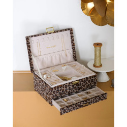 COFFRET A BIJOUX DENISE LEOPARD