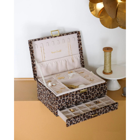COFFRET A BIJOUX DENISE LEOPARD