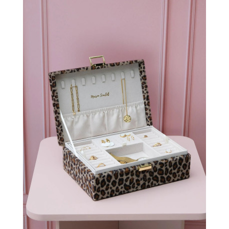 COFFRET A BIJOUX LOUISE LEOPARD