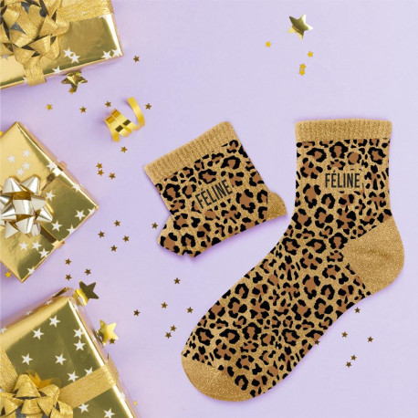 CHAUSSETTES PAILLETTES FELINE