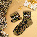 CHAUSSETTES A PAILLETTES LEOPARD SAUVAGE