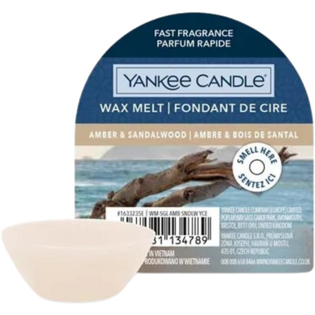 Fondant parfumé Yankee Candle AMBRE ET BOIS DE SANTAL