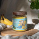 Bougie Minions Together Forever Grande Jarre aux notes de banane, noisette, lait, vanille et caramel, pour une atmosphère douce 