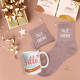 COFFRET MUG CHAUSSETTES PAILLETTES FILLE CHÉRIE