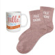 COFFRET MUG CHAUSSETTES PAILLETTES FILLE CHÉRIE