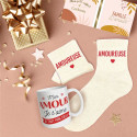 COFFRET MUG+CHAUSSETTES PAILLETTES AMOUREUSE