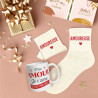 COFFRET MUG+CHAUSSETTES PAILLETTES AMOUREUSE