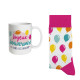 COFFRET MUG CHAUSSETTES PAILLETTES JOYEUX ANNIVERSAIRE